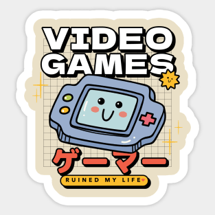 Video Games Ruined My Life (2) Sticker